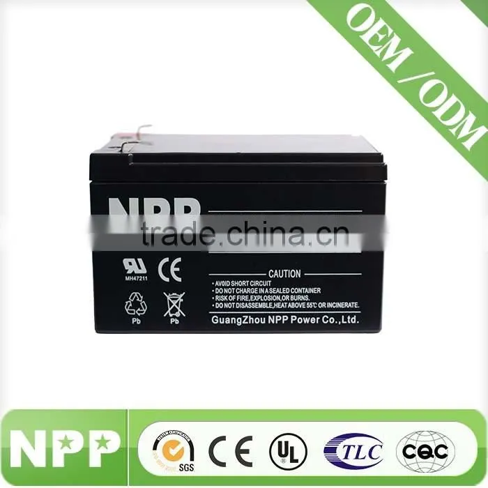 12v15ah NPP rechargeable storage battery for sunlight
