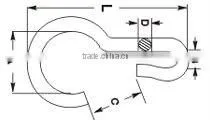 Zinc Plated Cup-Shaped Handbag Snap Hook Nose Ring in Rigging Manufacturer pig nose ring