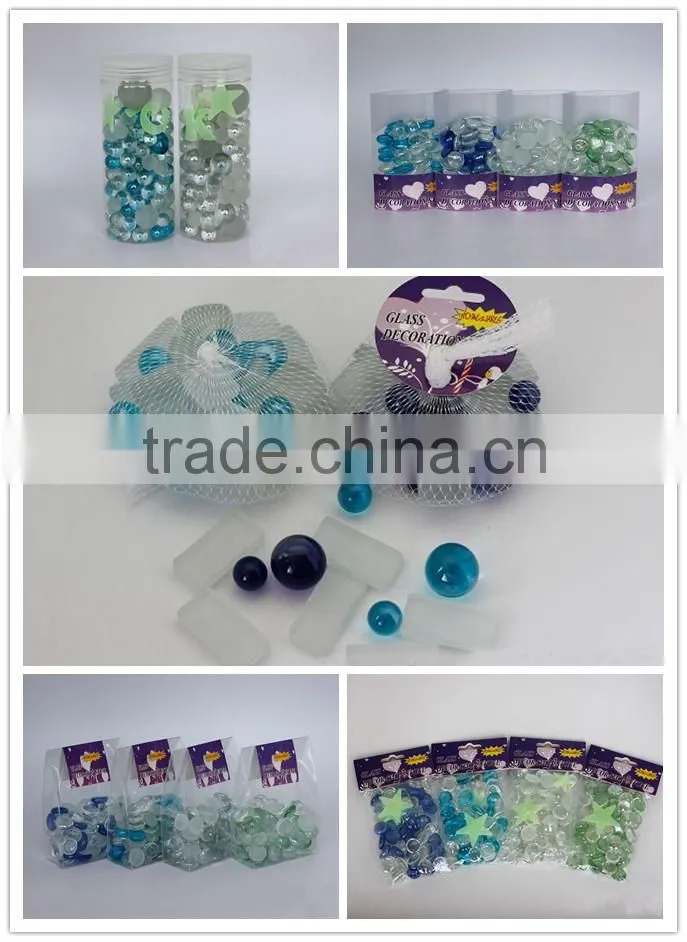 Low price creative glass rubber beads strand double color