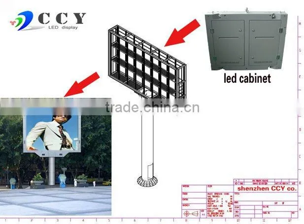 P 16 Outdoor full color led display screen price/led billboard/xxx video display/full color advertising led display price moudle