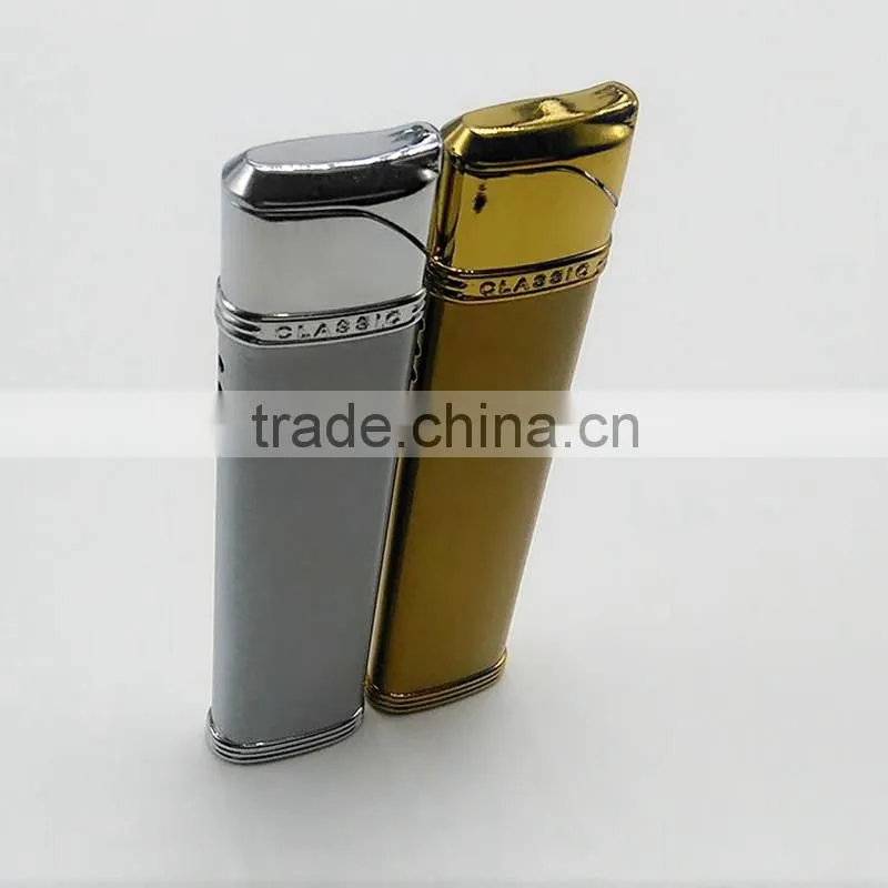 Portable designer cigarette gold lighter
