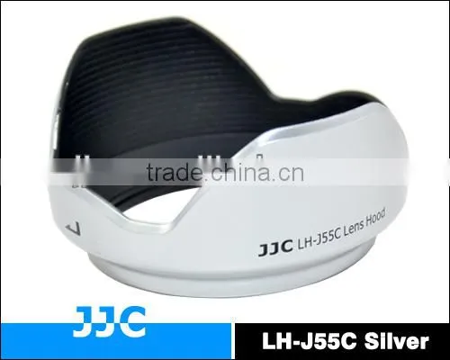 JJC LH-J55C Lens Hood for OLYMPUS LH-55C lens hood used on OLYMPUS M.ZUIKO DIGITAL ED 12-50mm 1:3.5-6.3 EZ Lens