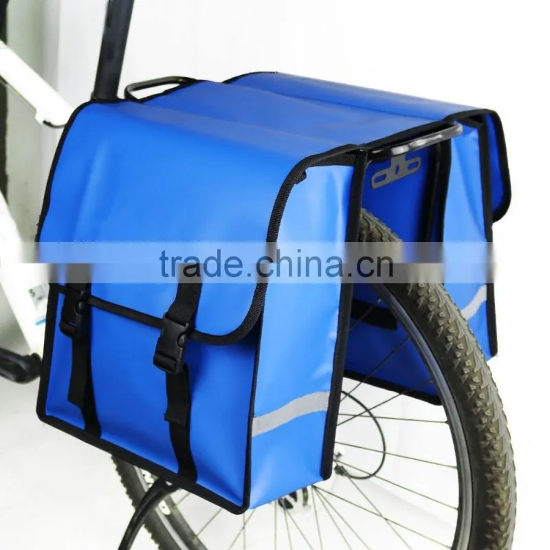 Hot Sale Leather Bicycle Double Pannier Bag