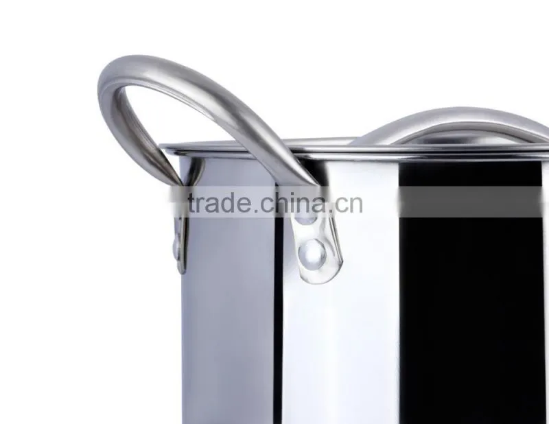 2015 tall stainless commercial steel heavy duty stock pots made in china