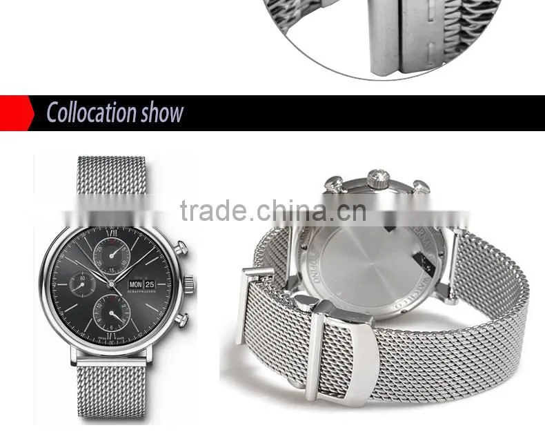 Milanese Classic Buckle Stainless Steel Watchband 20mm 22mm