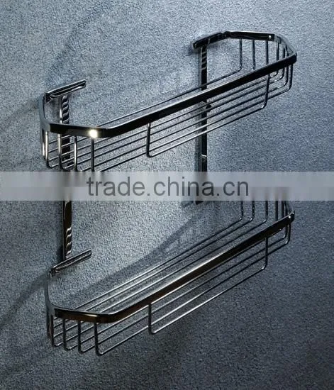 high quality corner bath shelf 2 tier shampoo shelf