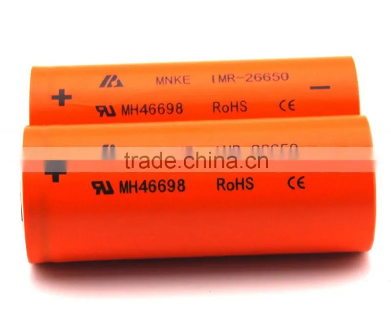 free shipping MNKE 26650 High Drain IMR 3.7V 3500mAh 30A Rechargeable LiMn Batteries