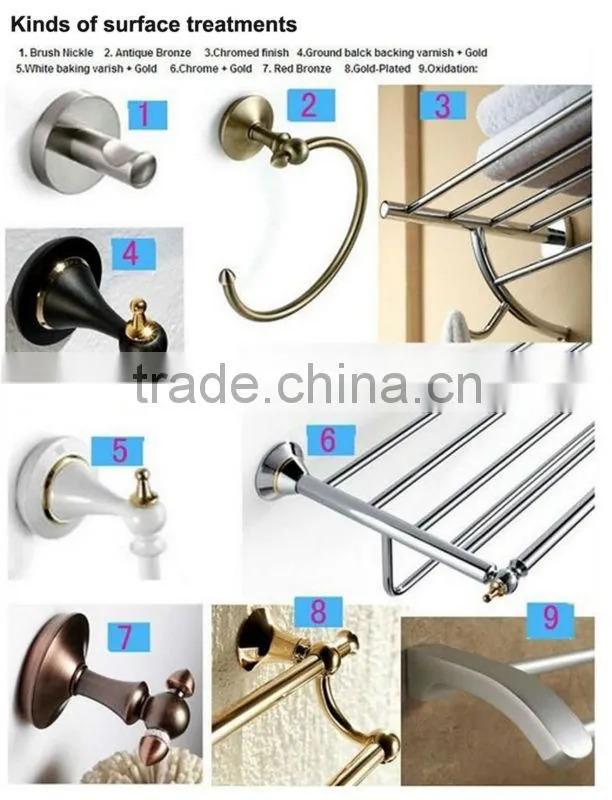 elegant ceramic flower decorative robe hooks clothing hanger