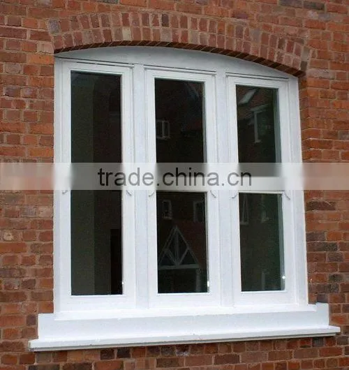 vinyl fixed glass window in Guangzhou factory