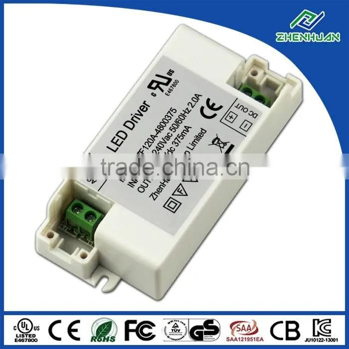 DC output type led power supply 48V 0.375A led street light driver 18W