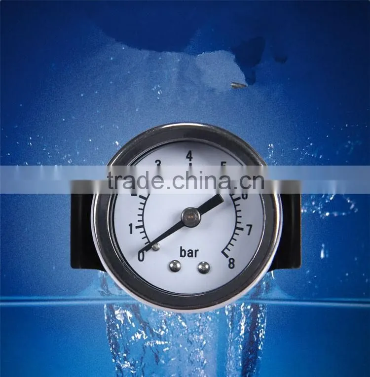 80mm double pointer bimetallic temperature pressure gauge
