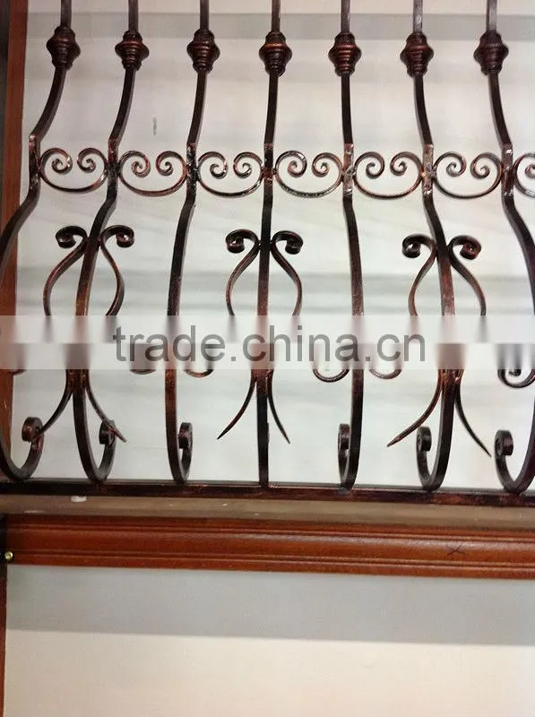 2014 Top-selling rod iron pvc coated garden fencing