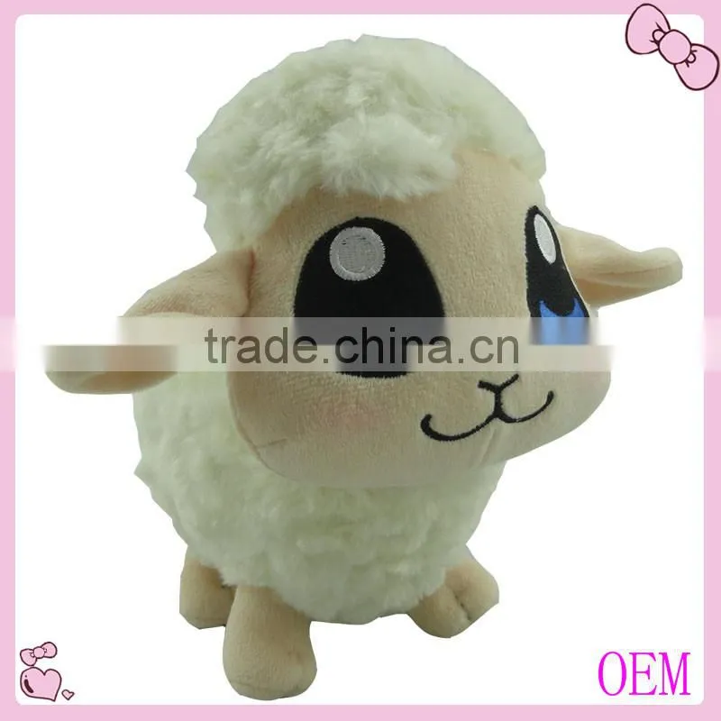 Custom design white plush stuffed toy sheep