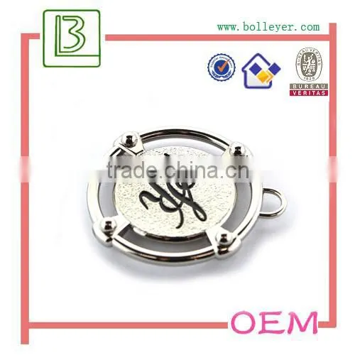 Special Design Brand Logo Plated in Shiny Silver