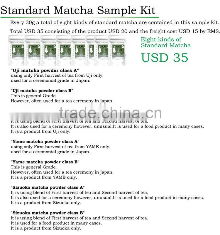 High quality matcha green tea powder for multiple use