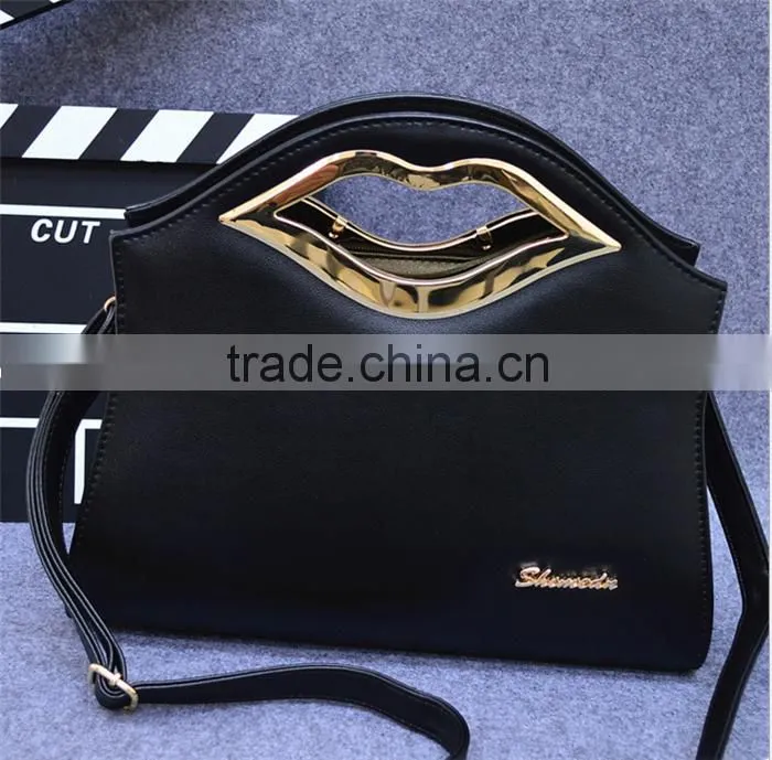 2016 new fashion lips handbags Shoulder Messenger Bag