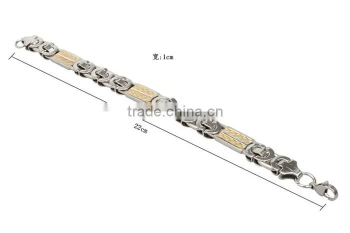 Factory latest design punk style permanent men bracelet stainless steel jewelry