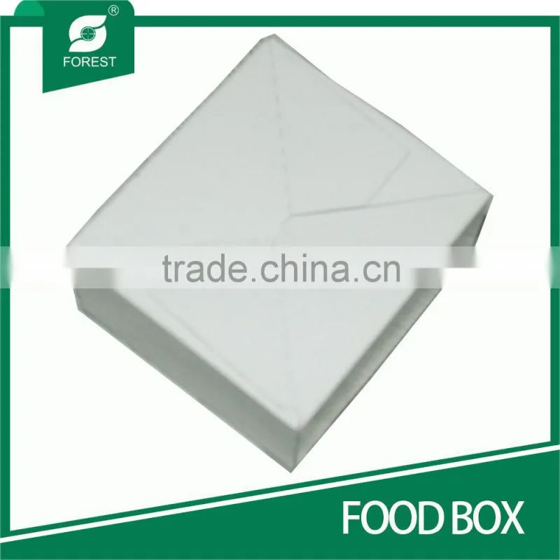 FOOD GRADE WHITE CARDBOARD BOX FOR FOOD PACKING CAKES