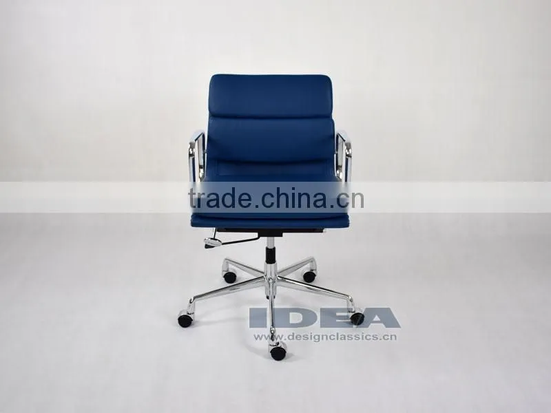 Replica EA217 Charles Office chair- Blue Color Genuine Leather