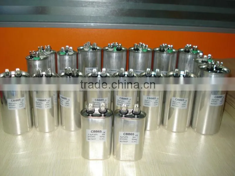 55+5uf Aluminum Case motor run capacitor especially for air conditioner