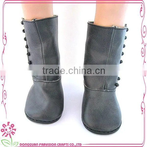 Rhinestone cowboy boots in brown for 18" dolls