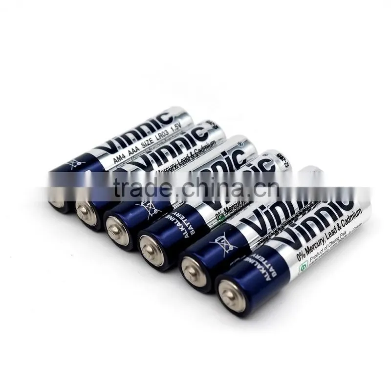 AAA am4 lr03 0% Mercury Alkaline Dry Battery toys remote control use