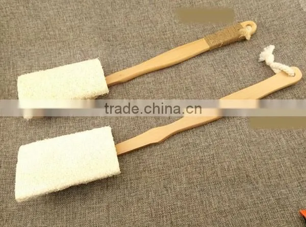 High quality natural wooden body brush,soft back makeup body brush