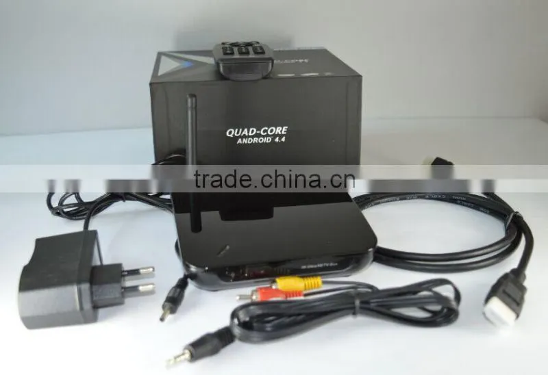 The latest hot selling Tv box with Processor RK3288,Android4.4,2 TV box support H.265 and 4K Smart TV box.