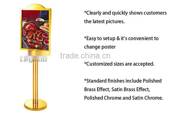 Exhibition Standard display sign stand with Great Low Price