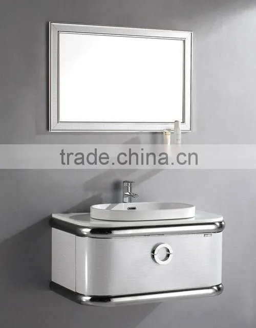 newest 304 stainless steel bathroom vanities HJ8011