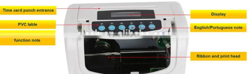 punch time card time clock attendance machine