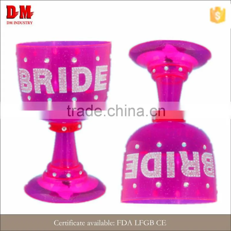 850ml LFGB new plastic attractive big champagne glass