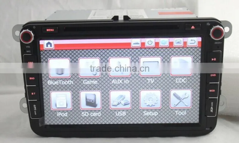 8inch HD touch screen volkswagen passat car stereo gps with bluetooth