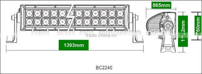 top quality double row&best quality hot led light bar
