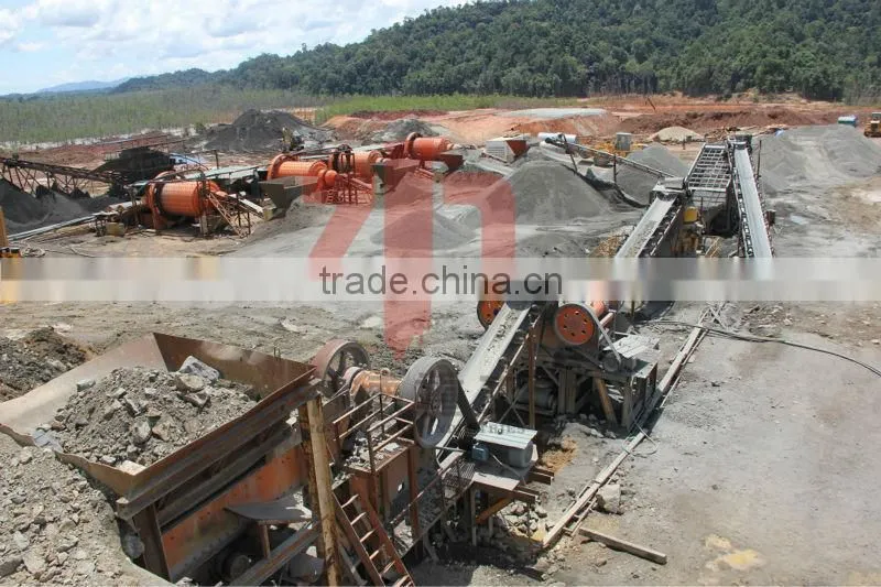 Zhongde low price high capacity rock crusher production line/Complete silica sand crushing production line