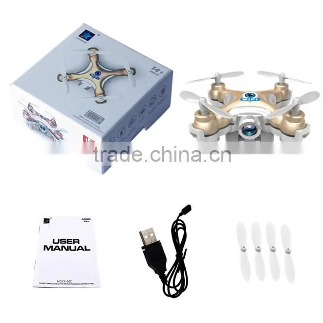 2.4G RC Mini 4CH HD camera WIFI drone smallest quadcopter drone