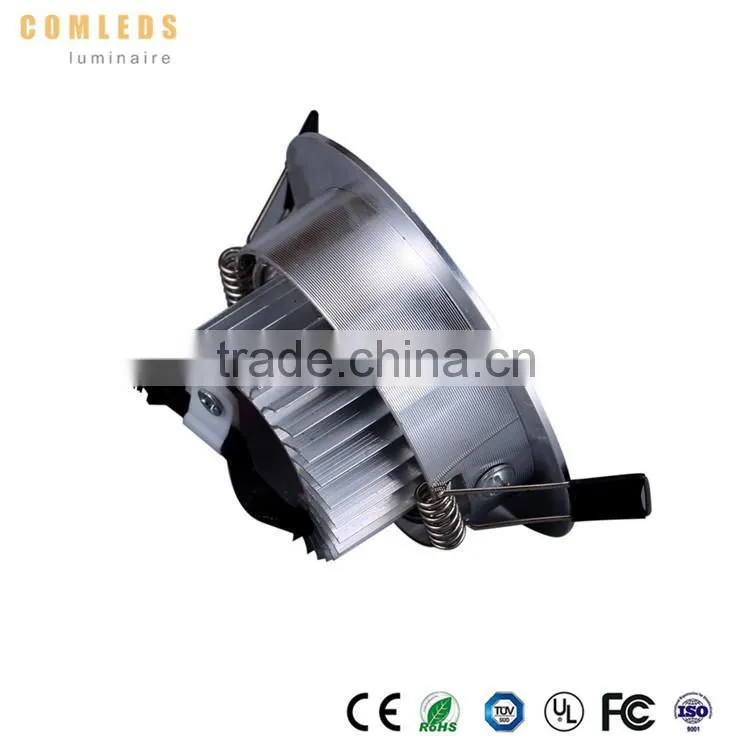 brushed silver 3-24w square led downlight