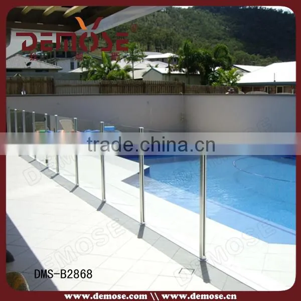 deck railing glass panels / temporary fence panel