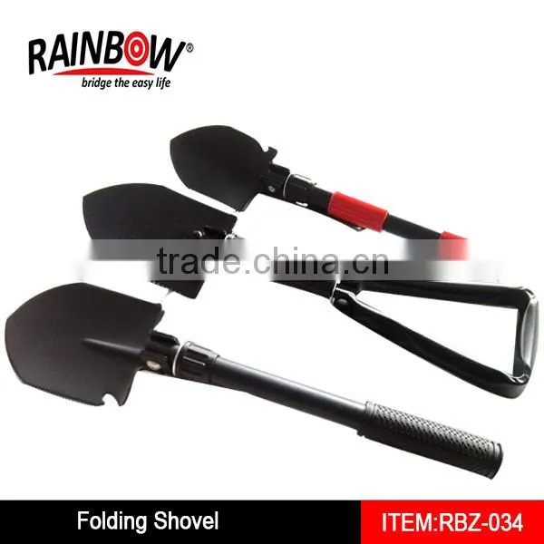 Carbon Steel Folding Camping Shovel with Aluminum Handle