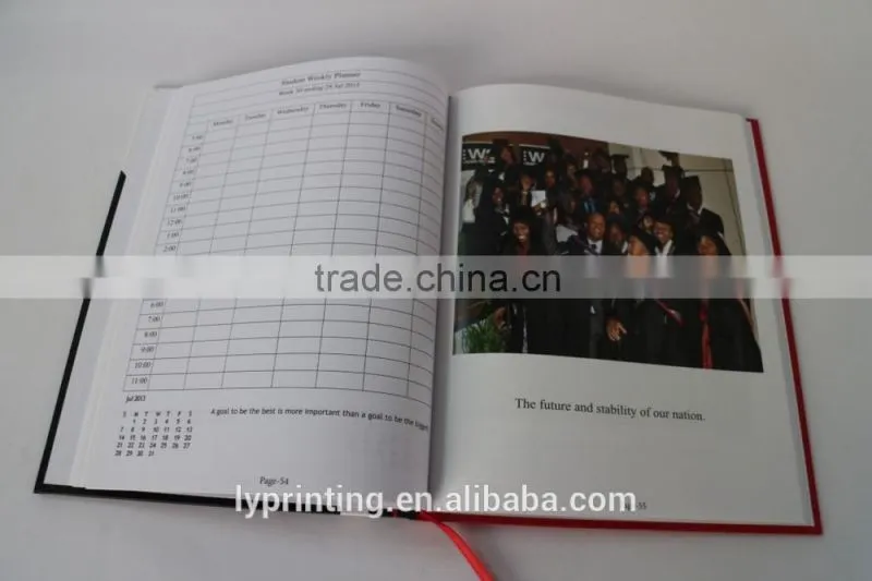 High quality hardcover notebook, diary book printing