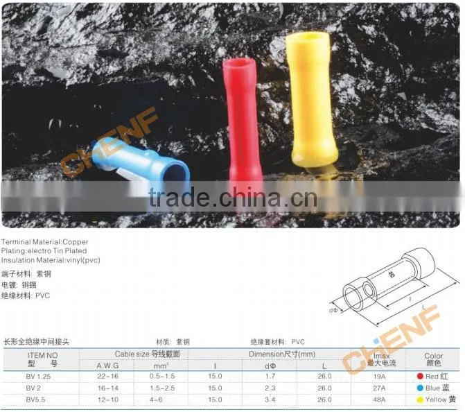 China Manufacture 22-16AWG Crimping Connector Assorted Insulated Spade Terminal SV Series