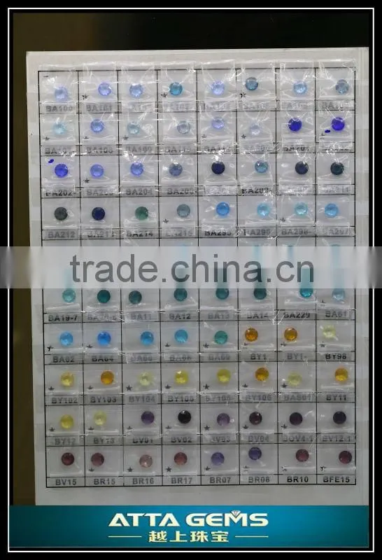 rich quantity cheap gems- aquamarine round checker cut glass