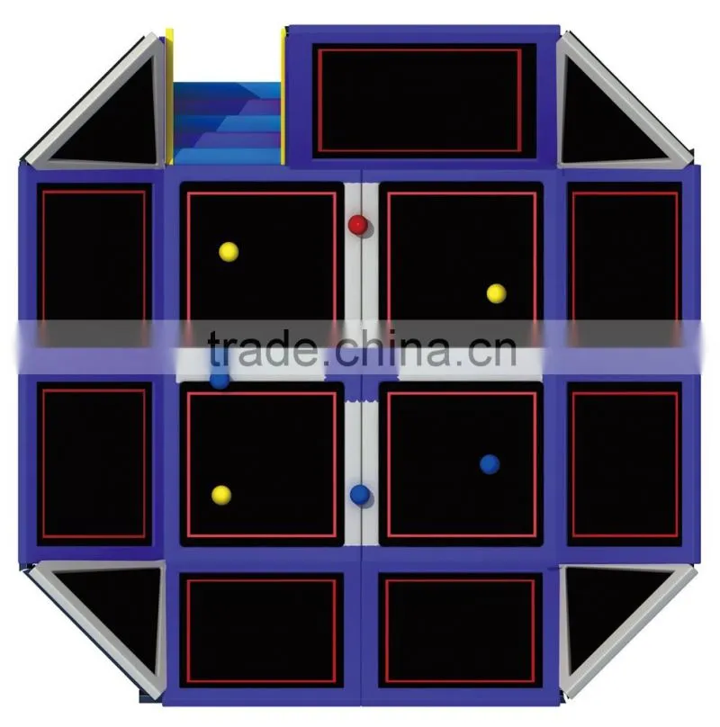 Kaiqi NonToxic Playground Equipment Trampoline Series with international standard KQ60153B