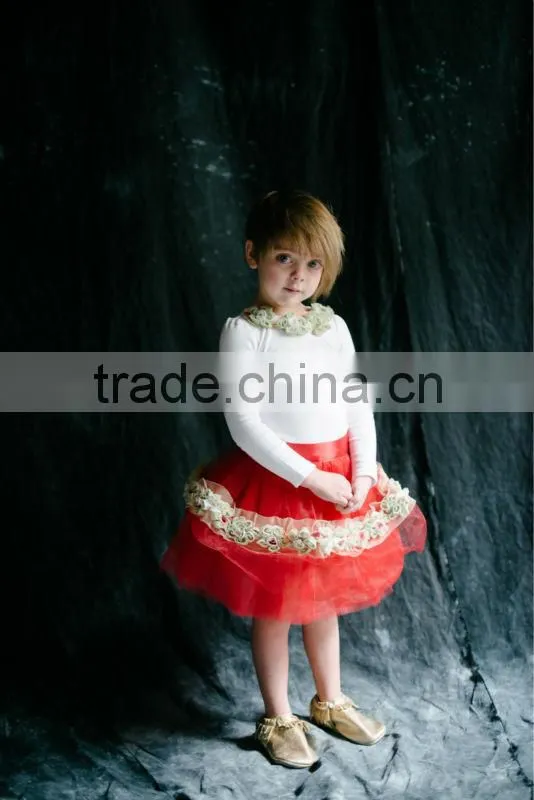 Casual Flowers Girl Dress Pattern Party wholesale sleeveless tulle lace flower and sation flower girl dress flower girl dress