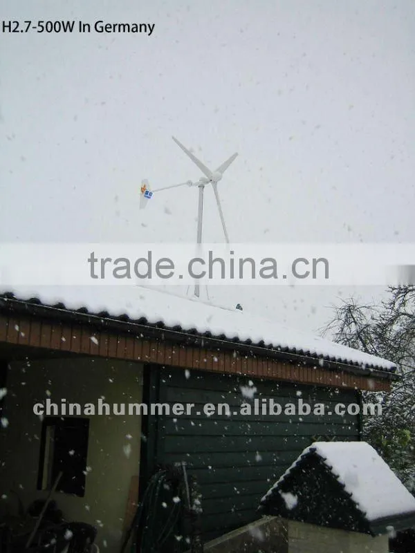CE certified Hummer 500w/1kw/2kw Wind Power System Home Power Battery Charging