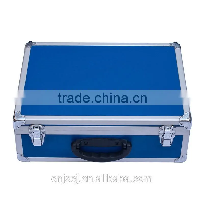 Blue tool case,instrument case,permanent protection with foam inserts