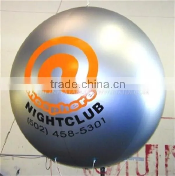 PVC inflatable helium balloon,3m inflatable air balloon with logo,full printing balloon for advertising
