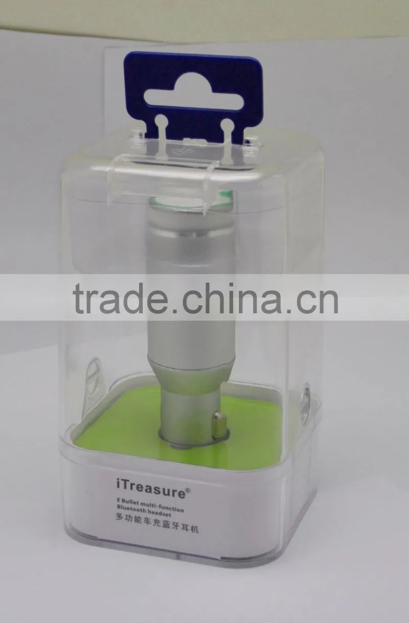 Metal USB Car Charger With Bluetooth Earphone, Phone Car Charger
