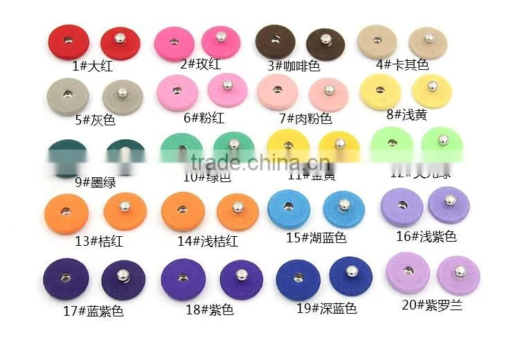 24mm colorful fastener Fabric button