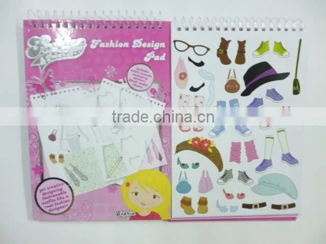 design girls book kids drawing book